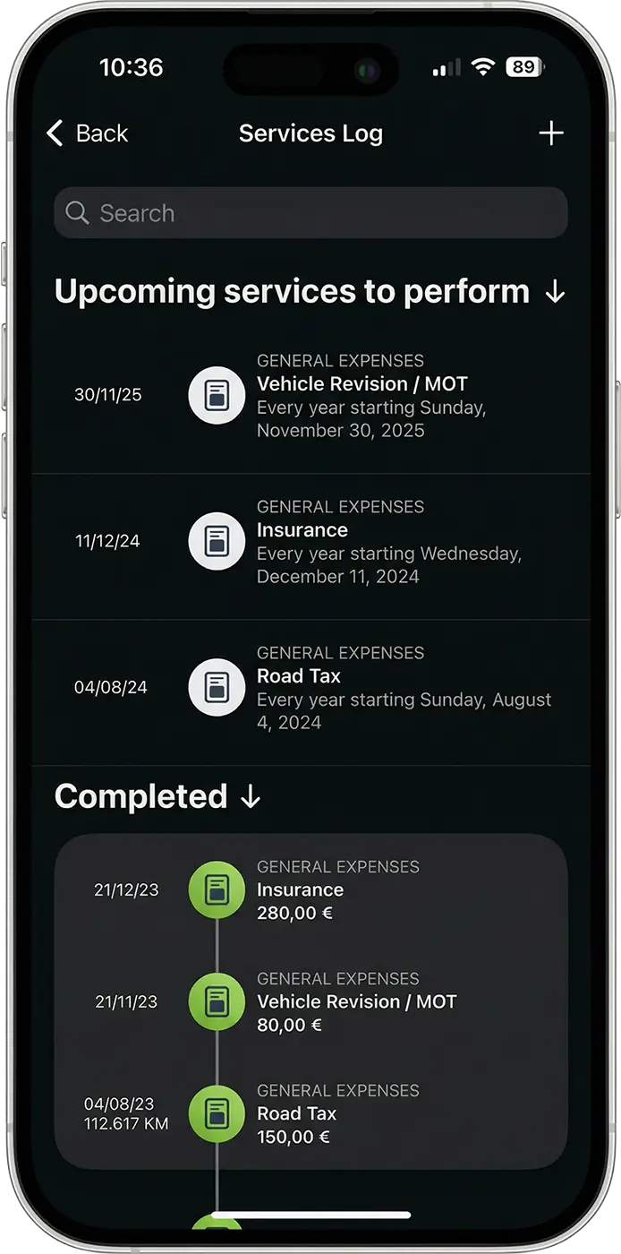 RideLog — track rides and motorcycle maintenance