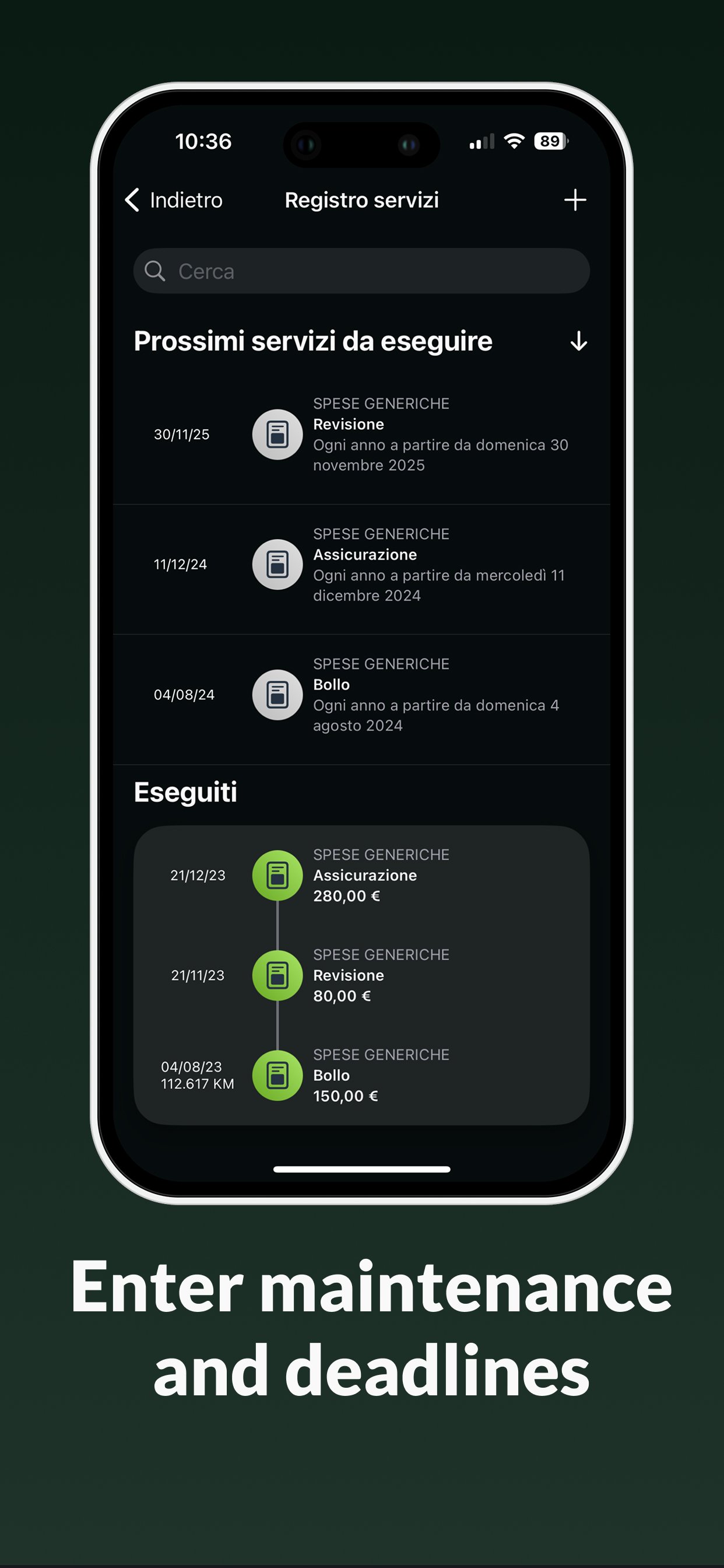 RideLog motorcycle maintenance and service deadlines